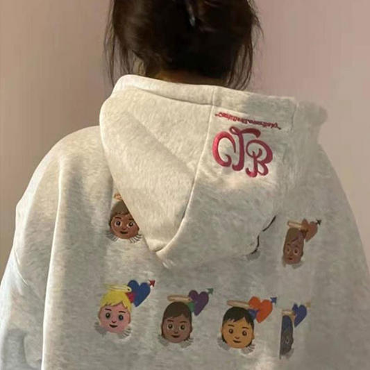 Angel Embroidered Hoodie
