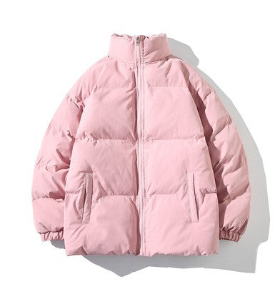 Solid Color Puffer Jacket