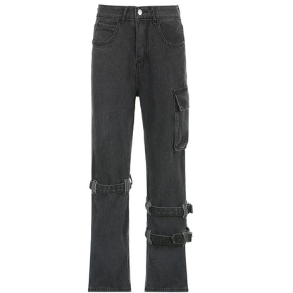 Denim Cargo Pants