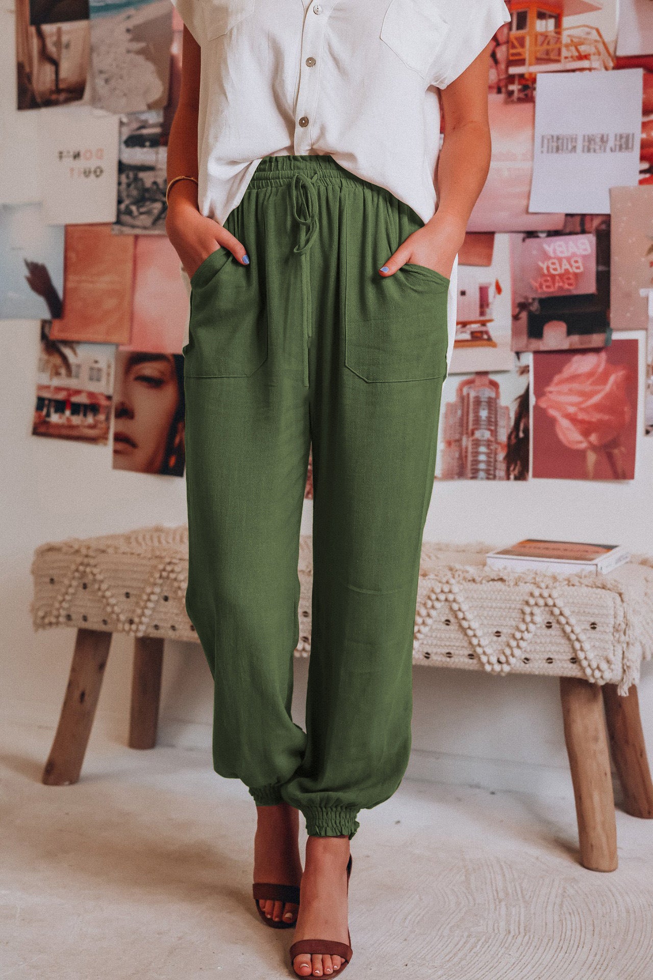 Lantern Linen Pants