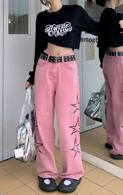 Pink Star Jeans