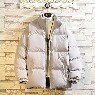 Solid Color Puffer Jacket