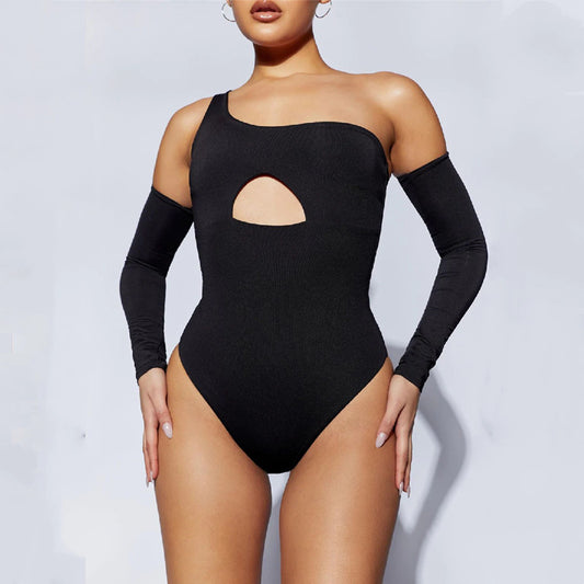 Single Shoulder Bodysuit