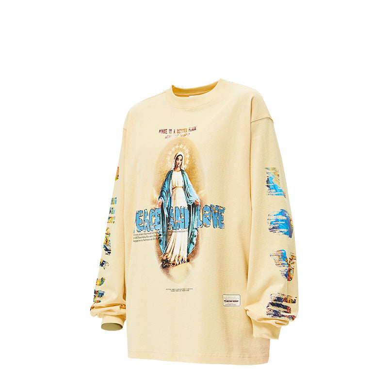 Peace and Love Long-sleeved Shirt