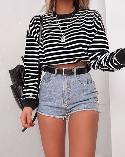 Long Sleeve Crop Top