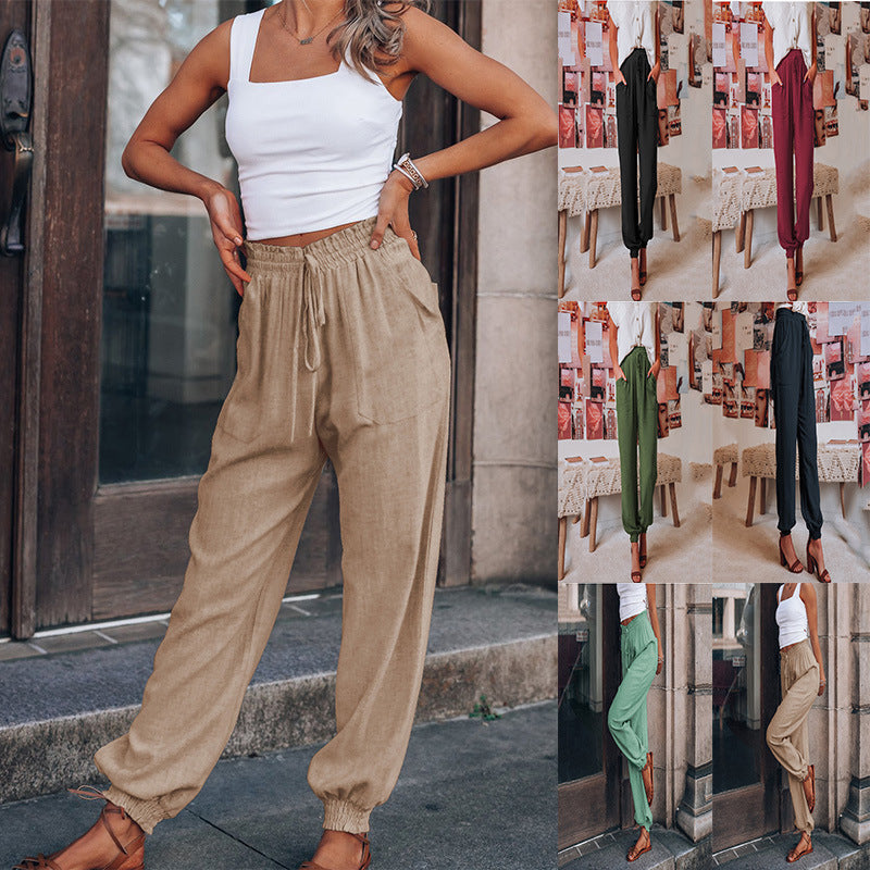 Lantern Linen Pants