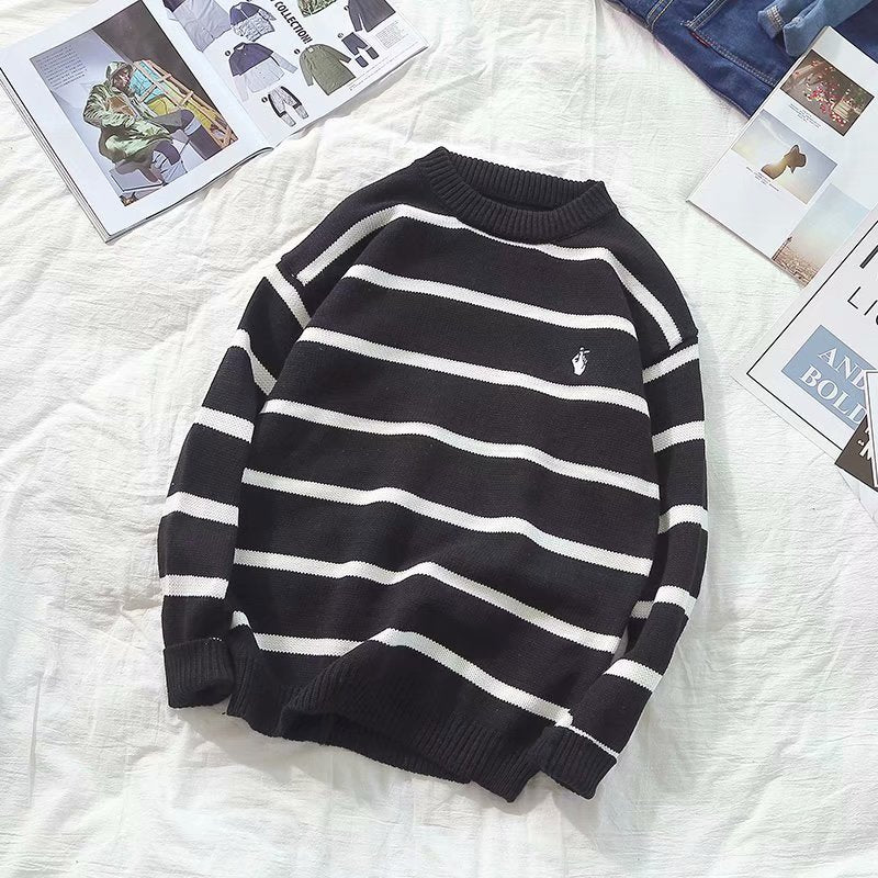 Striped Turtle Neck Sweater