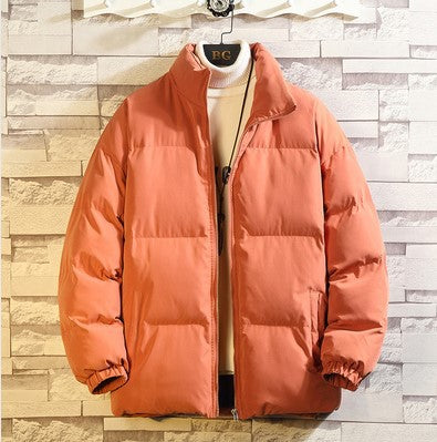 Solid Color Puffer Jacket