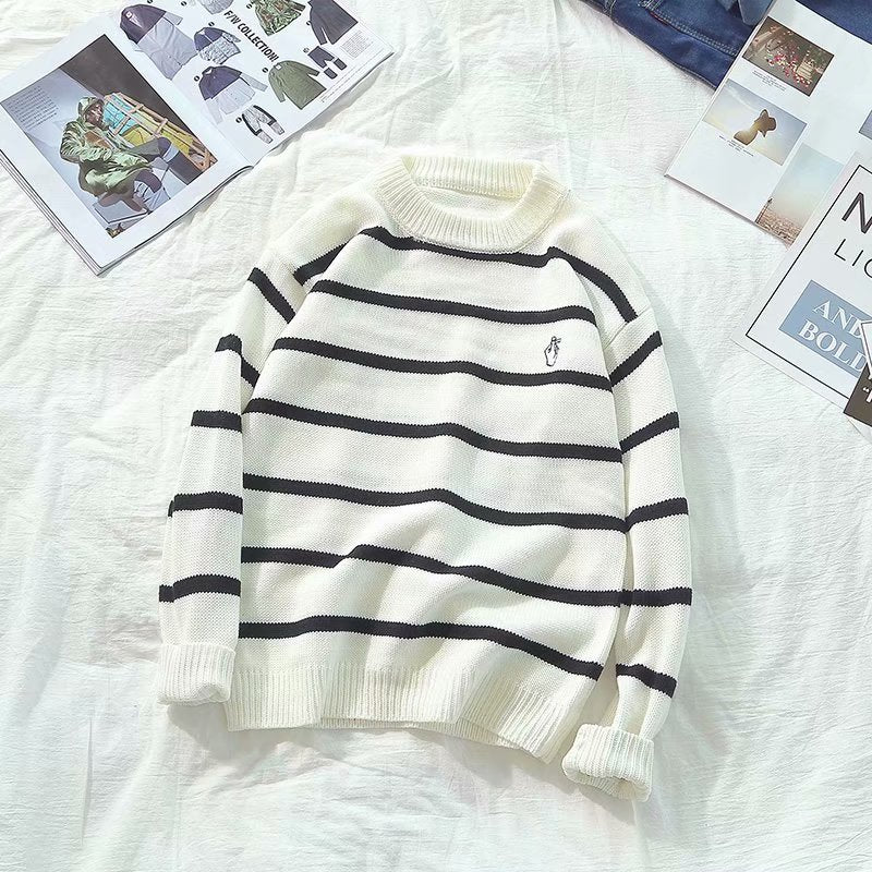 Striped Turtle Neck Sweater