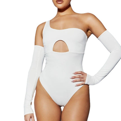 Single Shoulder Bodysuit