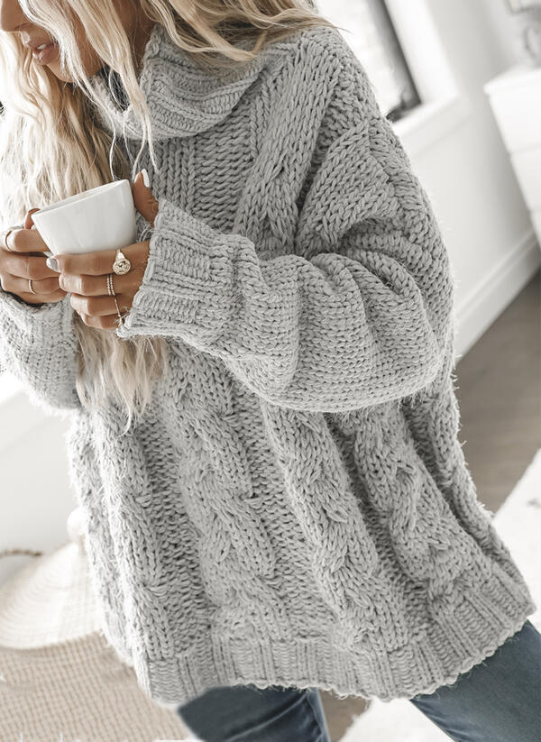 Turtleneck Knit Sweater