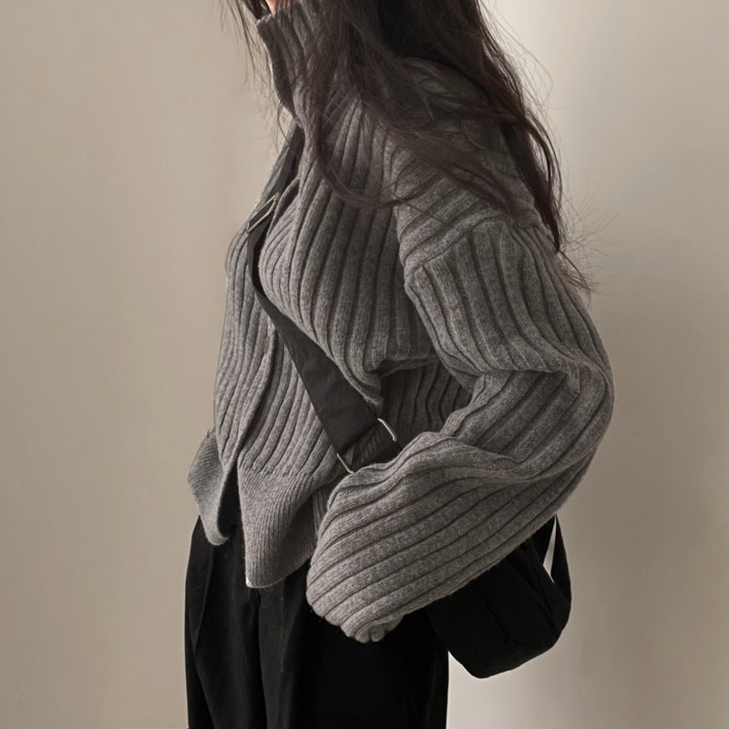 Ribbing Warm Sweater