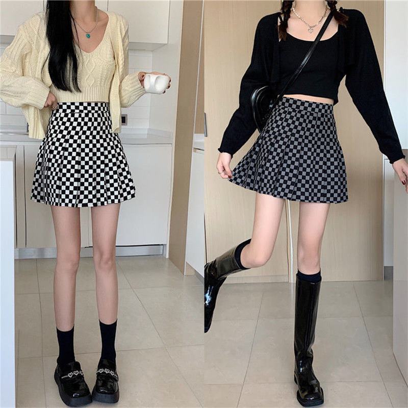 Checkered Skirt