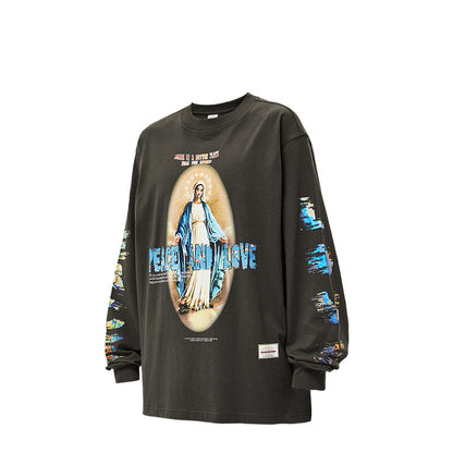 Peace and Love Long-sleeved Shirt