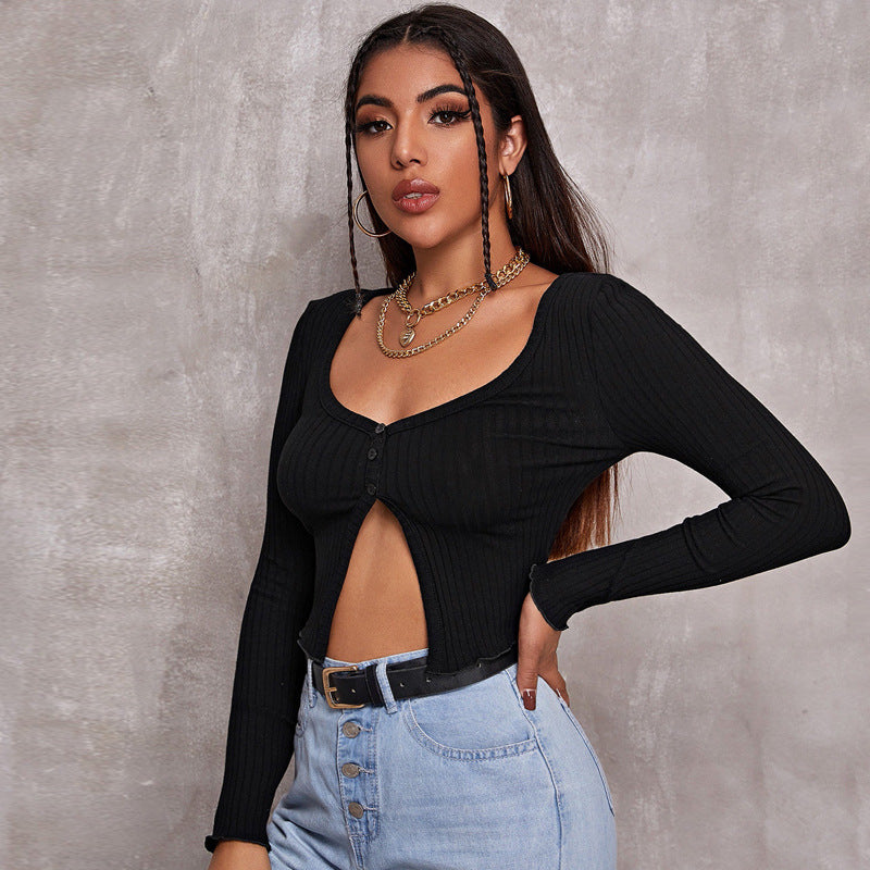 Crop Cardigan Top