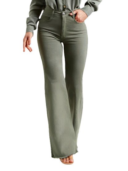 Olive Green Flared Pants