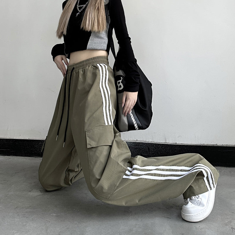 Striped Cargo Pants